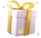 Receba seus bônus de boas-vindas no 1d