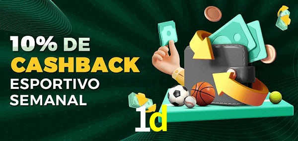 10% de bônus de cashback na 1d